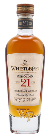 WhistlePig "Beholden" 21yr Single Malt finished in Rye Barrels
